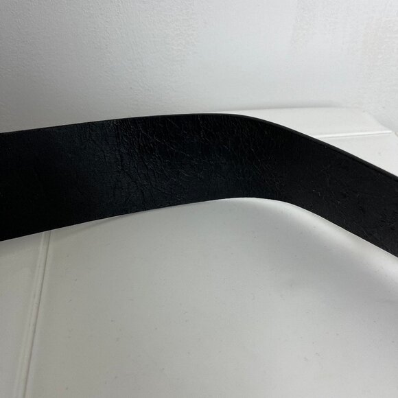 Lauren Ralph Lauren Womens Genuine Leather Black Double O Ring Belt S main image 4